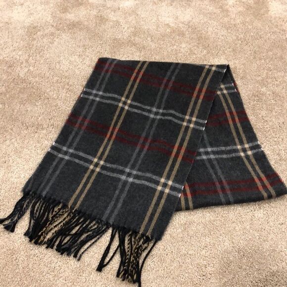 Cejon unisex soft plaid scarf Italian made. - Picture 3 of 4